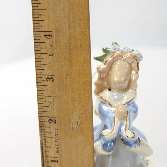 NIB: VINTAGE CLAYWORKS CERAMIC ORNAMENT "Joy / Blue" - SA20296 - Picture 5 of 6